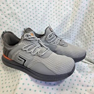 FitVille Shoes Mens 13EW Extra Wide Gray Rebound Core V7 Sneakers Walking Comfy